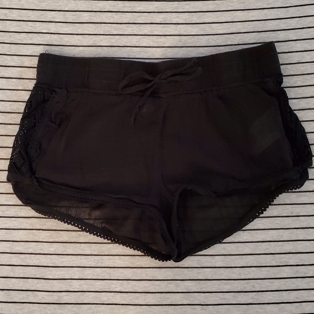 Roxy Black Cover Up Shorts